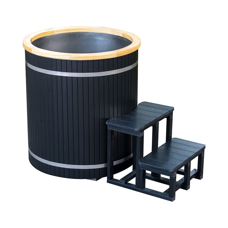 304 துருப்பிடிக்காத ஸ்டீல் லைனர் கொண்ட கலவையான ஐஸ் பாத் டப்