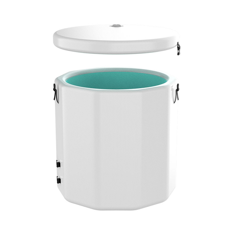 குளிர்ந்த குளியல் மீட்புக்கு ஊதப்பட்ட பனி வீழ்ச்சி தொட்டி